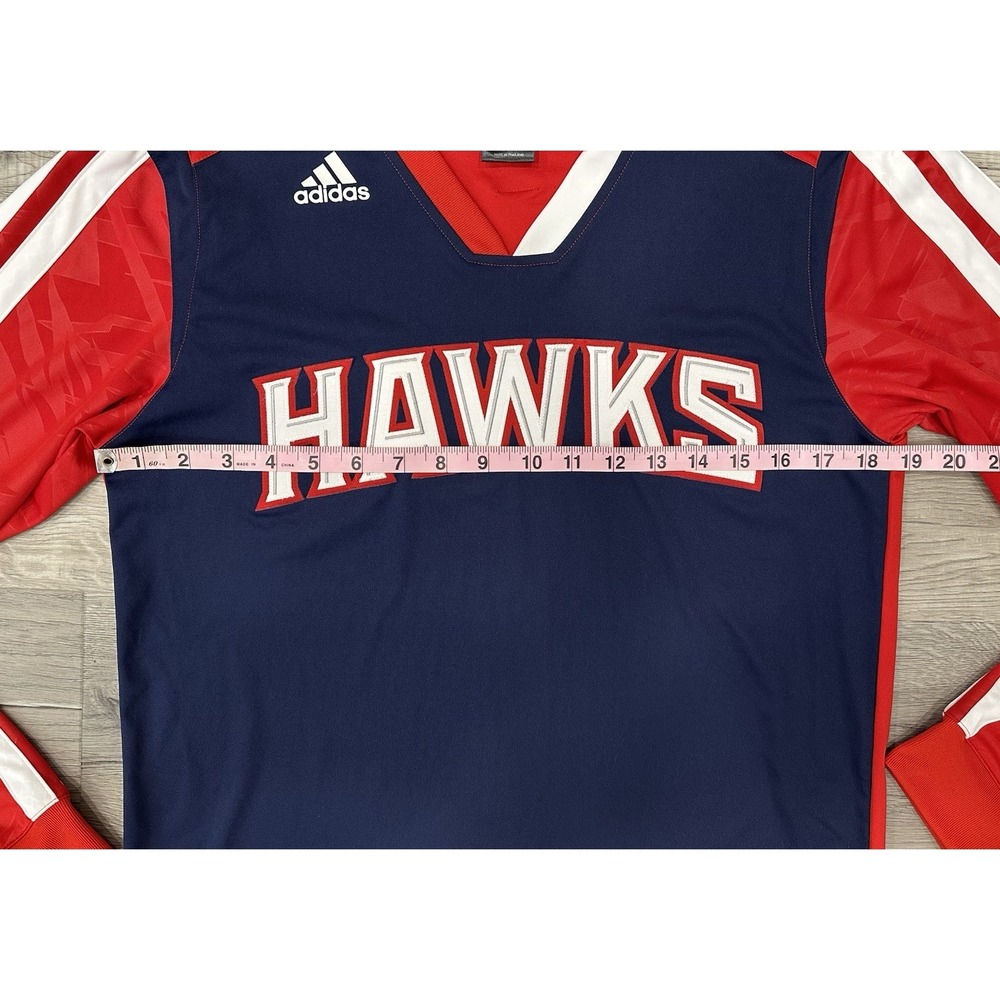 Vintage Atlanta Hawks NBA Basketball Jersey Small Adidas Player Warmup EUC - Picture 5 of 12